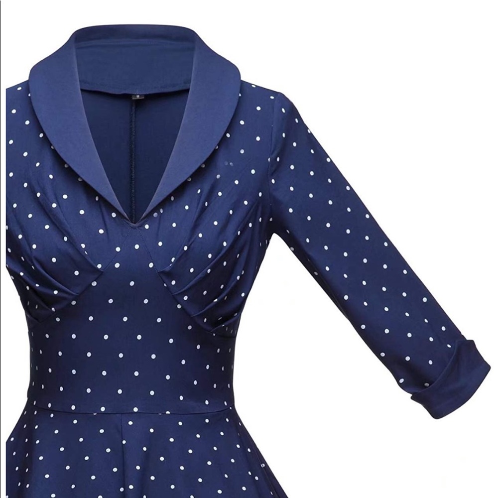 1950s Inspired Polka Dot Dress